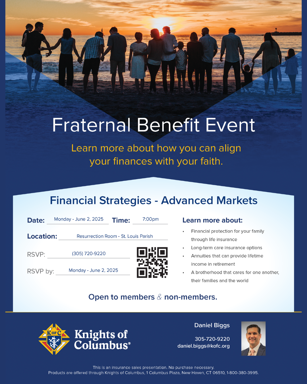Fraternal Benefit Event                                                                                                                                                                                                                                                                                     